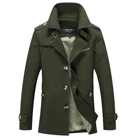 Spring Men's Washed Windbreaker Jacket Men Korean Fashion Clothing