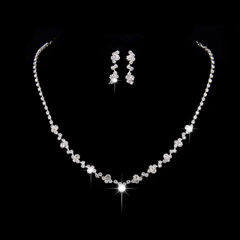 The Supply of Bridal Necklace Earrings Two Sets