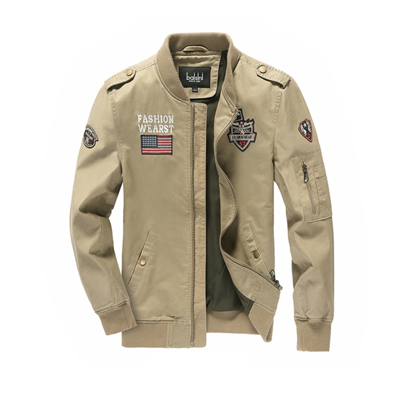 Cross-border for Amazon AliExpress Spring and Autumn New Men's Jacket Men's Air Force One Jacket Men