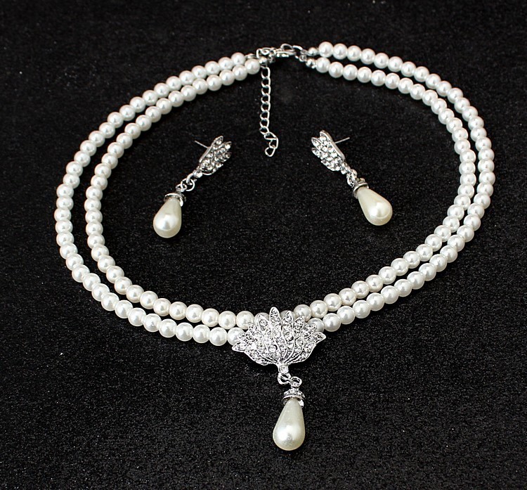 The new suit and pendant jewelry alloy necklace bride wedding accessories — foto 5