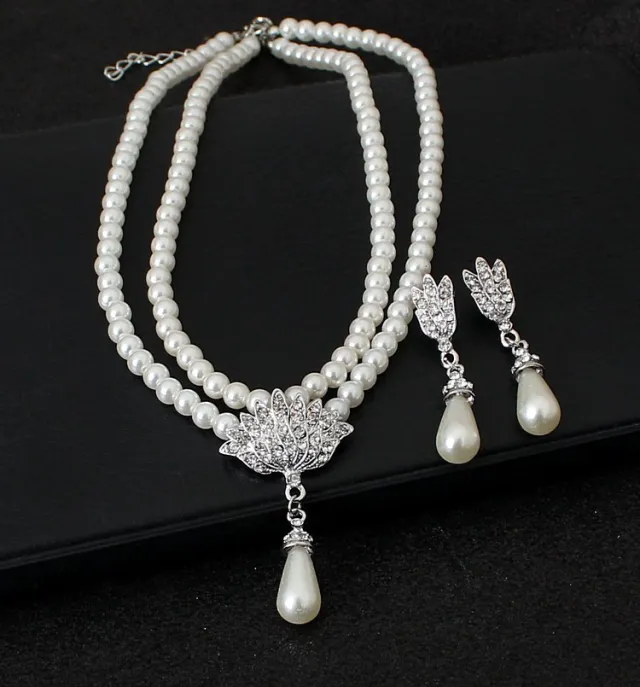 The new suit and pendant jewelry alloy necklace bride wedding accessories - Shop at LoveMi