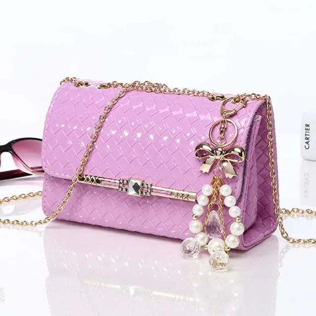 Women's bags spring and summer new chain, packet of Korean tide, fashion candy color shoulder bag Rose - Shop at LoveMi