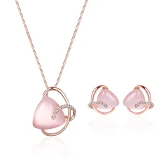 Necklace And Earrings Two Piece Set Bridal Party Jewellery Set - View 1