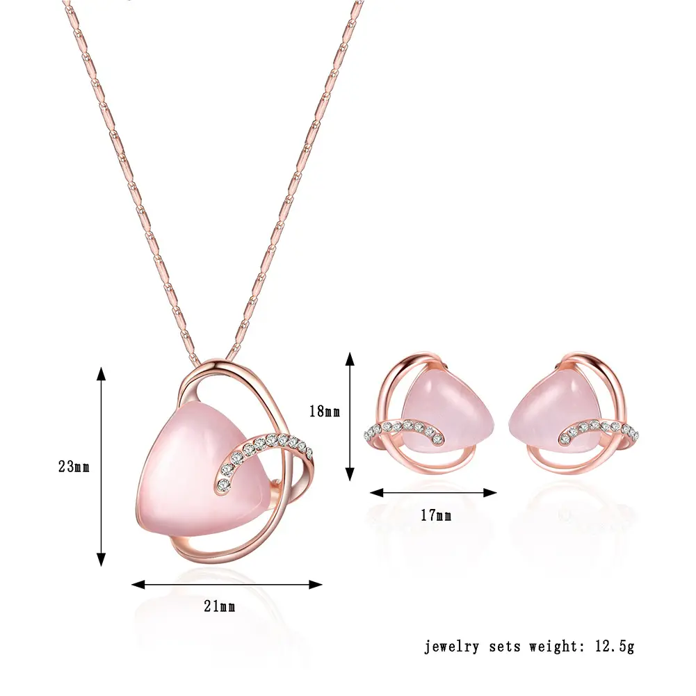 Necklace And Earrings Two Piece Set Bridal