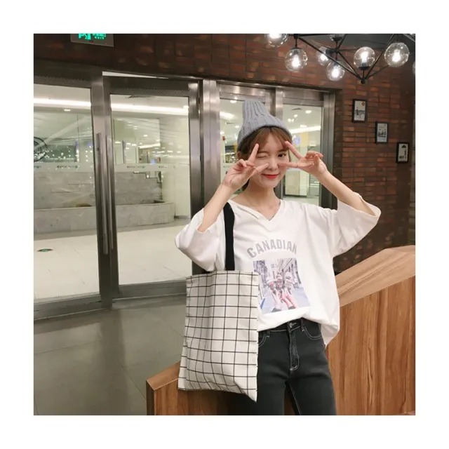 New Handbag Plaid Cotton Shoulder Bag Handbag Fashion Handbag Bag Custom One Generation White - Shop at LoveMi