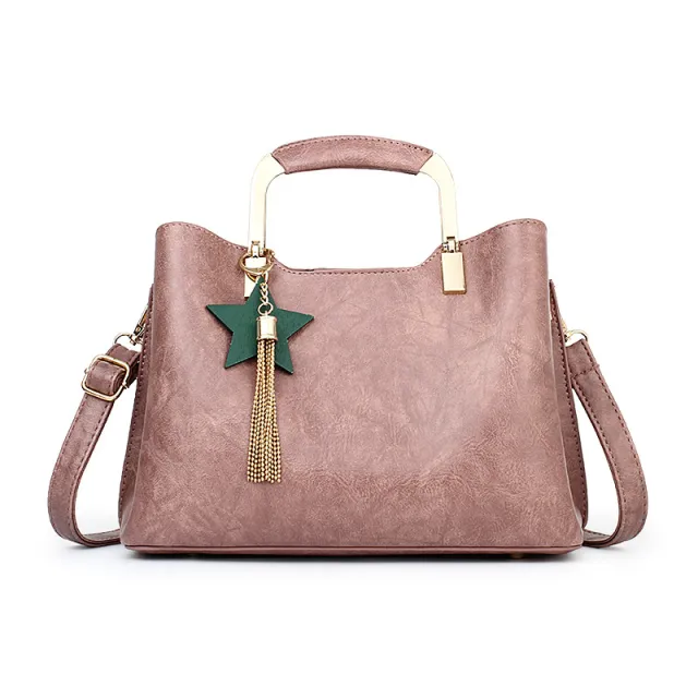 new handbag Korean Fashion Shoulder Bag Messenger Bag Handbag tassel PU package sales Pink - Shop at LoveMi