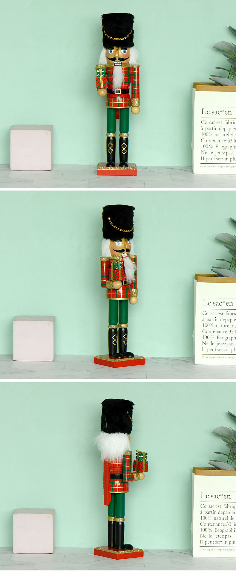 Title 2, Wooden Nutcracker In Traditional Uniform Handma...