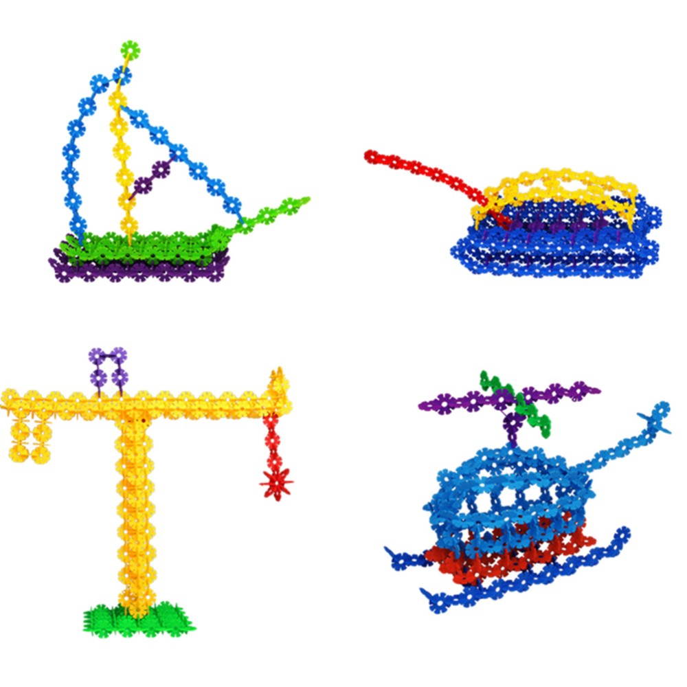 Plastic Plug Snowflake Toy Brick