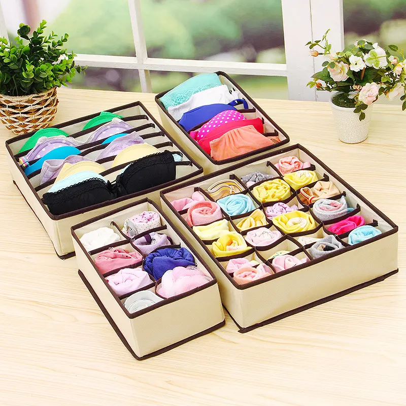 Factory sales rose red underwear storage box