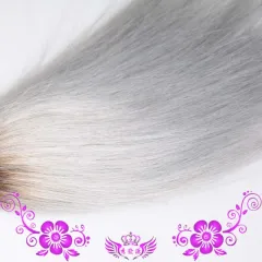 Smoke gray wig - 8Inches - View 1