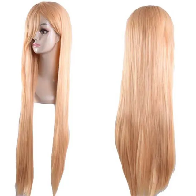 Anime wig, long straight hair Light Gold - Shop at LoveMi