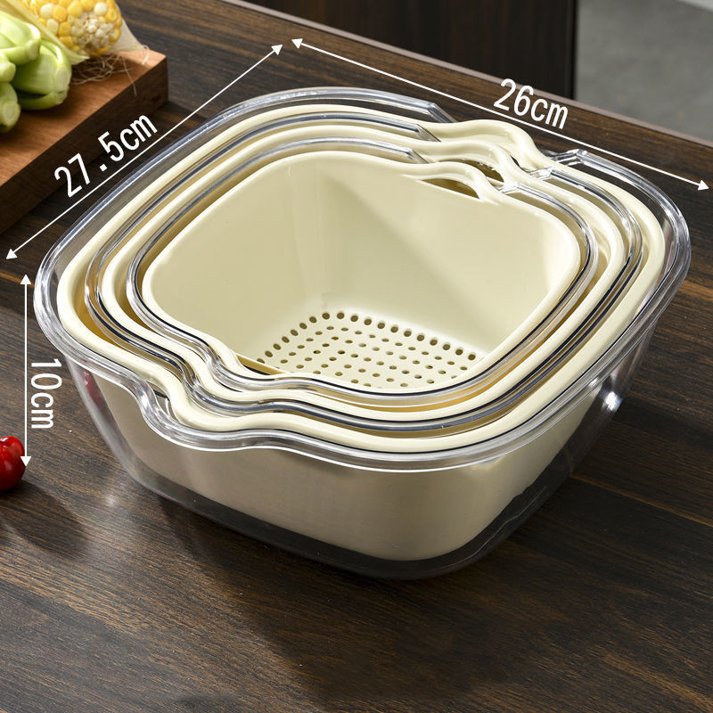 Title 1, Stylish Multifunctional Double Drainer Basket f...