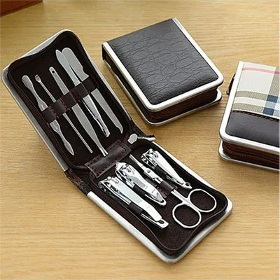 Manufacturers spot nail clippers nail clippers Manicure manicure tools gift set customized advertising LOGO 9Pieces - Shop at LoveMi