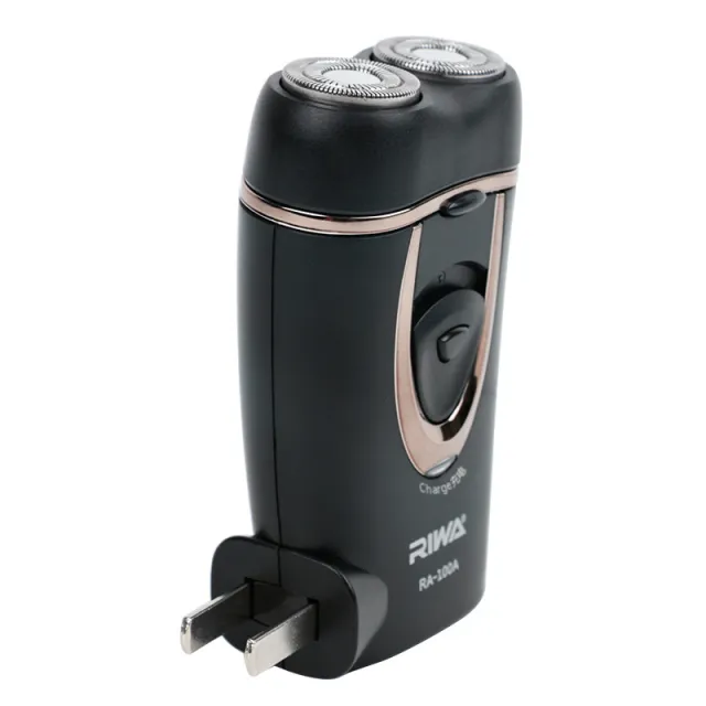 Electric Razor Double ring Two blade Integrated Charging Razor Black - Shop at LoveMi