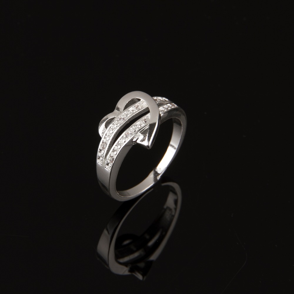 Stainless Steel Heart Wedding Ring