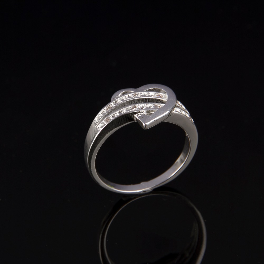 Stainless Steel Heart Wedding Ring