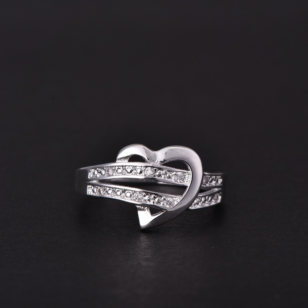 Stainless Steel Heart Wedding Ring