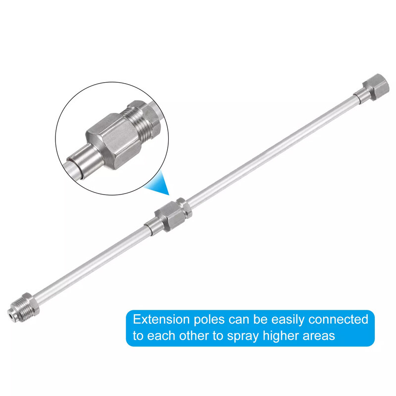 3 Pcs Airless Paint Sprayer Extension Rod 8 12 19 Extension Spray Gun Paint 3