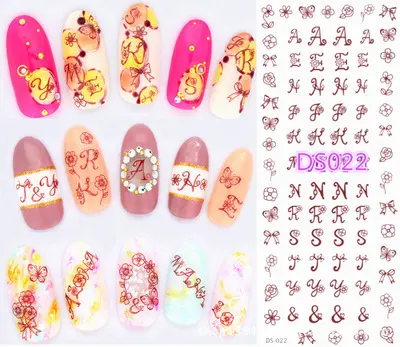 Watermark Sticker Decal Nail