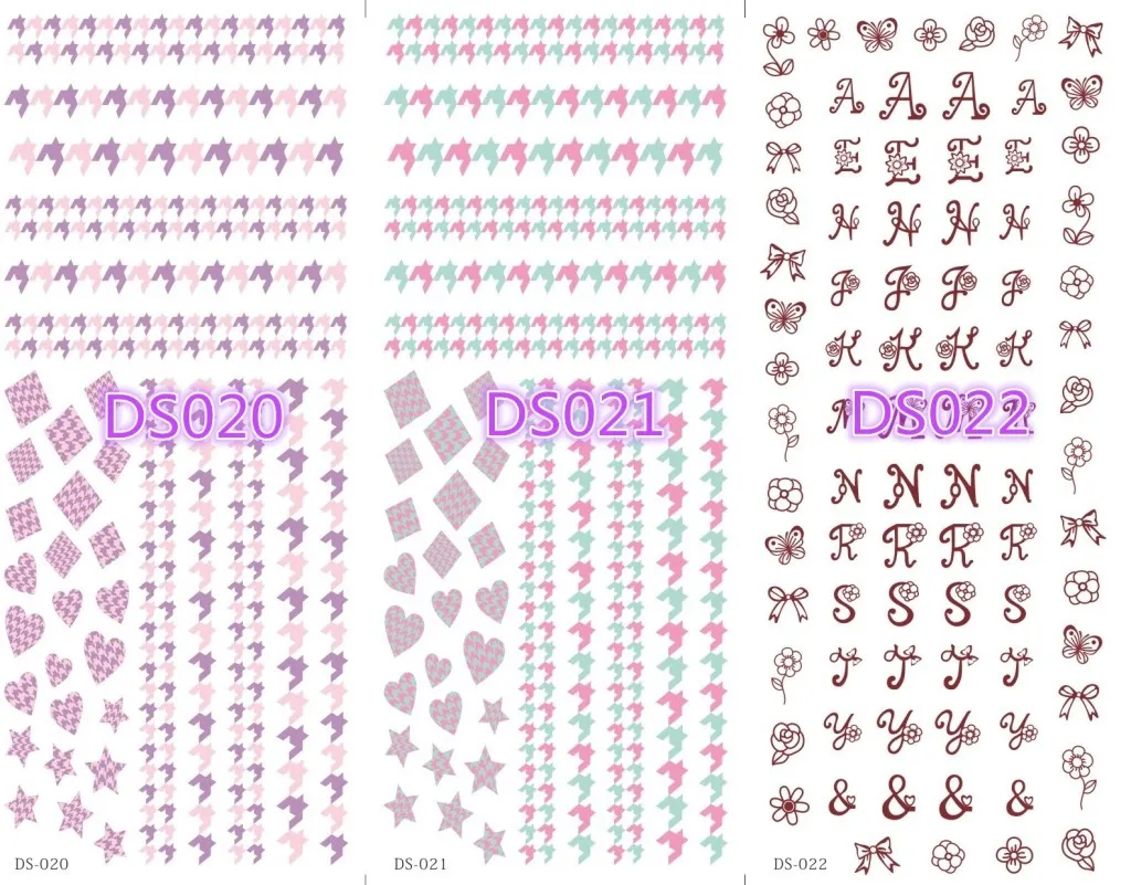 Watermark Sticker Decal Nail Sticker - Ds21