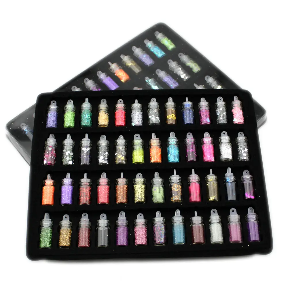 48 In One Nail Jewelry Set Sequins