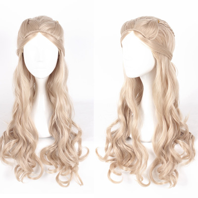 70cm braided long curly hair Brown - Shop at LoveMi