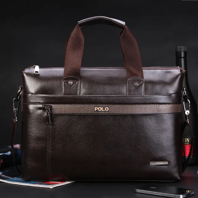 Factory new men's Fashion Bag Satchel Bag business casual computer bag Brown - Shop at LoveMi