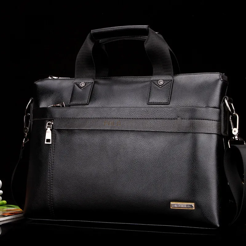 Factory new men's Fashion Bag Satchel Bag business casual computer bag - Black