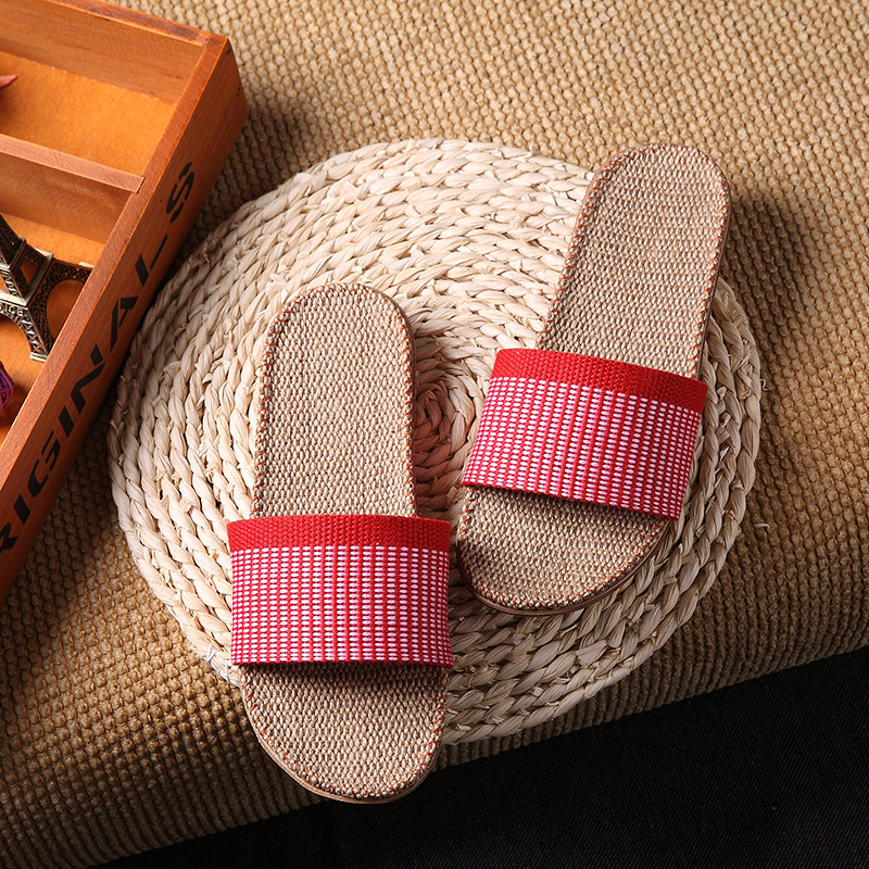 Summer Beach Slides Woven Rattan Sandals Breathable Slip-On Lightweight Slides - Picture 11 of 29