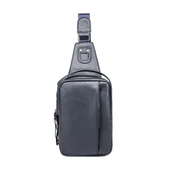 Sales Of New Men's Chest Package Korean Casual Lounge Single Shoulder Male Bag Slant Bag Tide Money - Blue - View 1