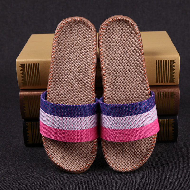 Summer Beach Slides Woven Rattan Sandals Breathable Slip-On Lightweight Slides - Picture 13 of 29