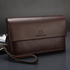 Paul genuine leather man bag business hand bag men purse manufacturer direct selling spot - Brown - View 1