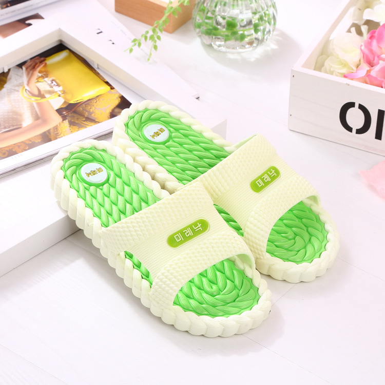 Non-slip massage PVC plastic slippers
