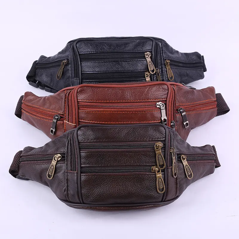 Men's Backpack Outdoor Multi-functional Leather Fashion Sports Chest Stalls
