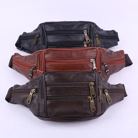 Men's Backpack Outdoor Multi-functional Leather Fashion Sports Chest Stalls