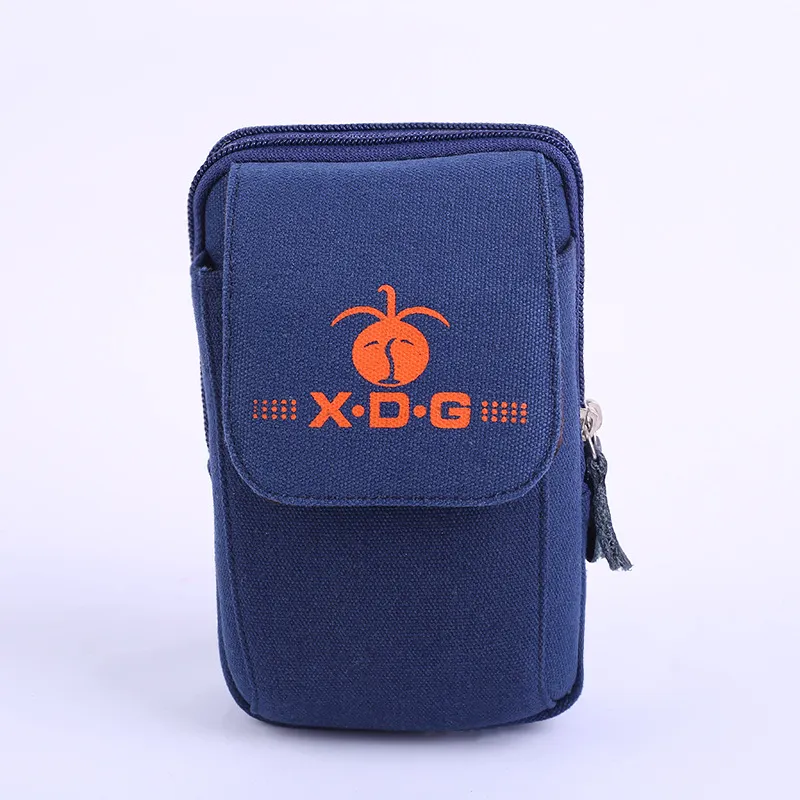 new men's outdoors, middle and old wallets, wallets and outdoor belt handbag manufacturers - Blue