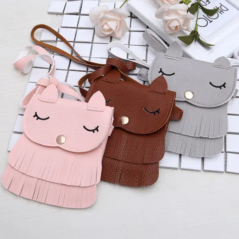 Girls Change Small Bag Children Bags Pu All-match Creative