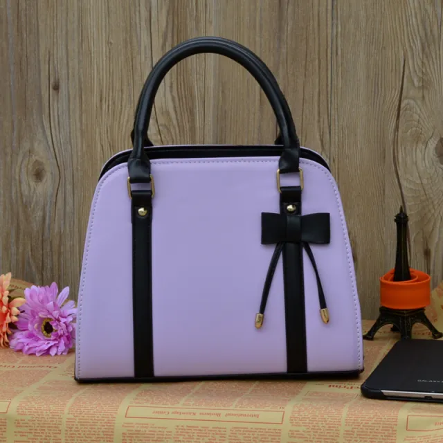 ETUDE handbags shark summer Korean version of the new bow lady handbag shoulder bag cross Purple - Shop at LoveMi