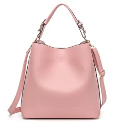 sales new handbag shoulder bag handbag shopping bag ladies handbag is simple and practical - Pink - View 1