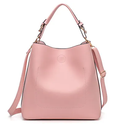 sales new handbag shoulder bag handbag shopping bag ladies handbag is simple and practical Pink - Shop at LoveMi