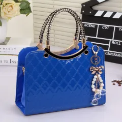 Lingge Shoulder Bags Women Handbags Messenger Bag - Blue - View 1