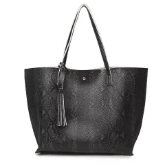 A new handbag bag women on behalf of European and American fashion snake ladies handbags shoulder Laptop Tote Bag - View 1