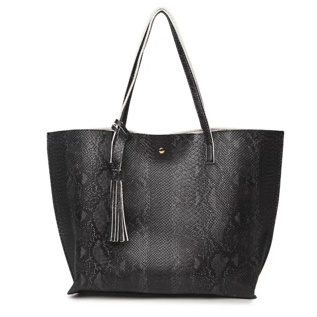 A new handbag bag women on behalf of European and American fashion snake ladies handbags shoulder Laptop Tote Bag - Shop at LoveMi