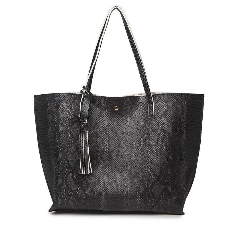 A new handbag bag women on behalf of European and American fashion snake ladies handbags shoulder Laptop Tote Bag