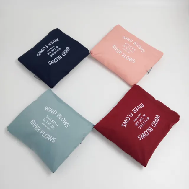 Korean version of foldable leisure single shoulder ladies waterproof travel handbag shopping bag customizable logo Pink - Shop at LoveMi