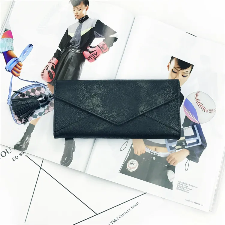 A new lady's wallet with seventy percent off ladies' Wallet - Black