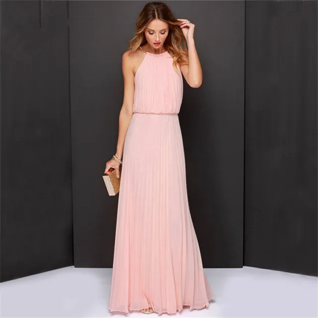 Fashionable sexy dress long skirt Pink - Shop at LoveMi