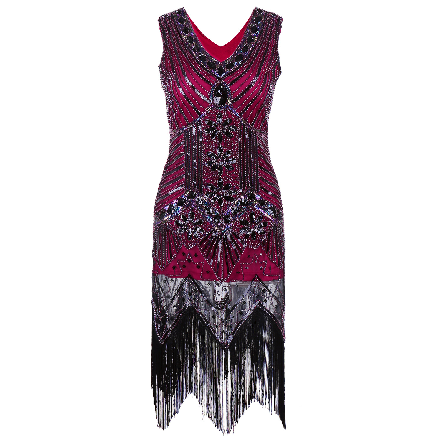 Women's Latin party dress Wine Red - Shop at LoveMi