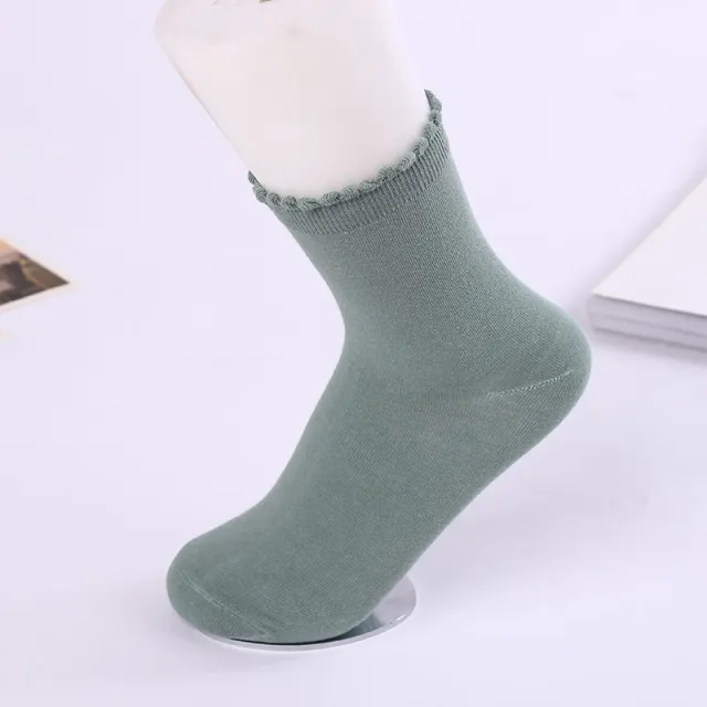 Autumn New Cotton, Cotton, Cotton Socks, Pure Color Socks, Comfortable And Socks And Socks Green - Shop at LoveMi