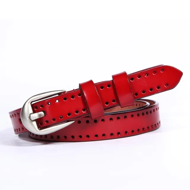 Women's leather belt Red - Shop at LoveMi